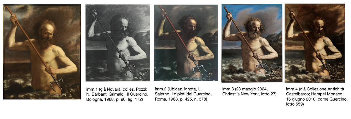 Nettuno sulle onde dell'oceano